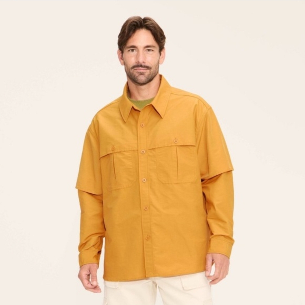 Woolrich Men's Mustard Shirt Jacket